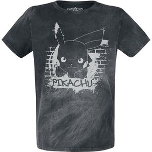 Pokémon - Gaming T-shirt - Zwart - Pikachu - Graffiti