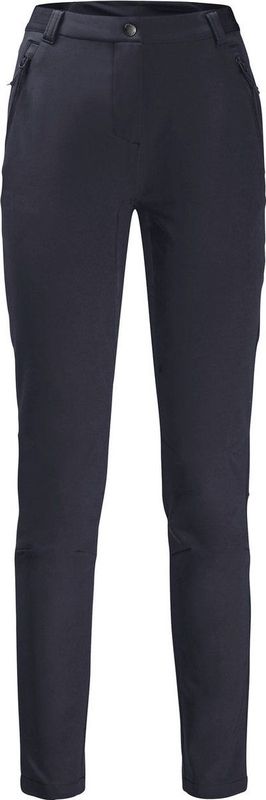 Jack Wolfskin Geigelstein Slim Pants W wandelbroek softshell grafiet, maat 40 dames, GRAPHITE, 38