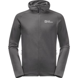 Jack Wolfskin - BAISELBERG HOODED FZ M - Fleecejack - Slate