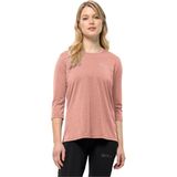 Jack Wolfskin Crosstrail 3 4 T Women - Outdoorshirt - Dames - 3 4 Mouw - Rose Dawn