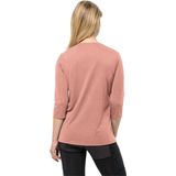 Jack Wolfskin Crosstrail 3 4 T Women - Outdoorshirt - Dames - 3 4 Mouw - Rose Dawn