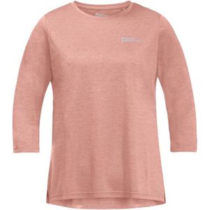 Jack Wolfskin Crosstrail 3 4 T Women - Outdoorshirt - Dames - 3 4 Mouw - Rose Dawn