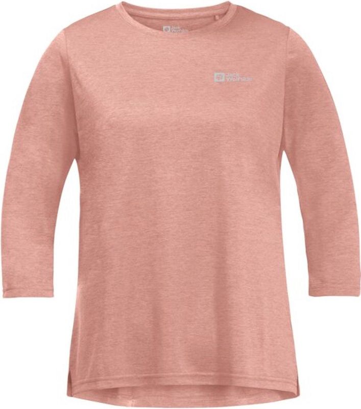 Jack Wolfskin Crosstrail 3 4 T Women - Outdoorshirt - Dames - 3 4 Mouw - Rose Dawn
