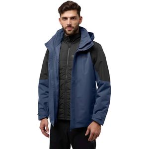 Jack Wolfskin - Moonrise 3in1 Jacket - Damesjack - Midnight Sky - Texapore Core - Polartec 200