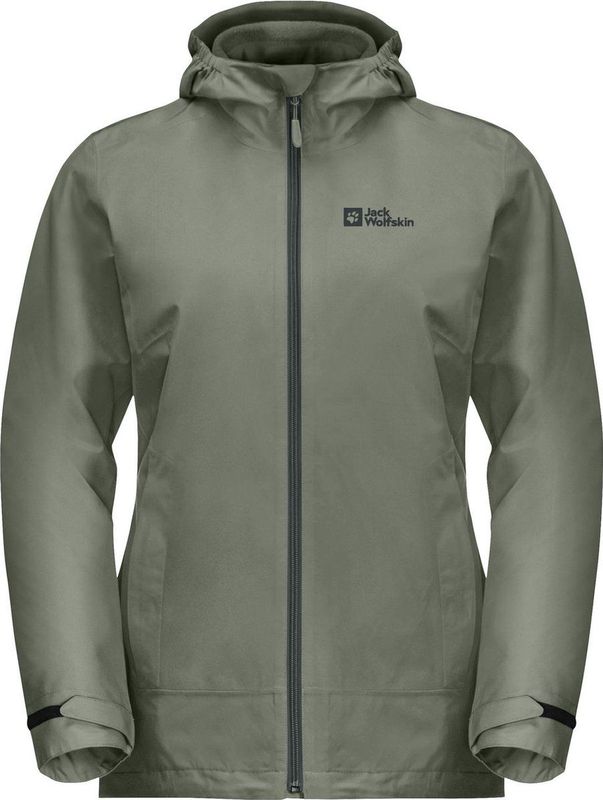 Jack Wolfskin - Moonrise - 3in1 Jas - Geen Kleur - Waterdicht, Winddicht, Ademend, Gerecycled Materiaal