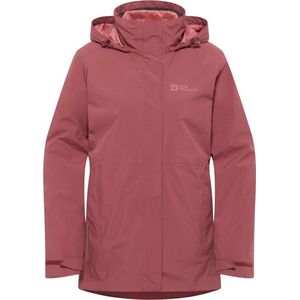 Jack Wolfskin Rotwand 3in1 Jacket Women Outdoorjas Dames Red Ochre