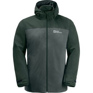 Jack Wolfskin TAUBENBERG 3IN1 JKT Heren Outdoorjas - Slate green