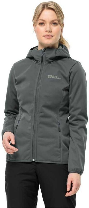 WINDHAIN - Hoody - Softshell Jas - Zwart - Polyester - Dames