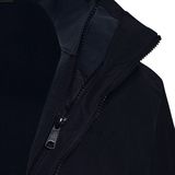 Jack Wolfskin - 3in1 Jas - Zwart - Fleece Voering - Verstelbare, Afneembare Capuchon