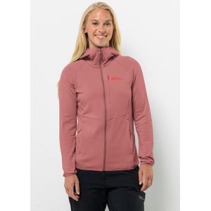 Jack Wolfskin Fleecejacke "KOLBENBERG HOODED FZ W", mit Kapuze