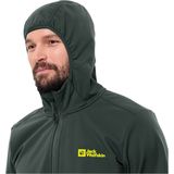 Jas Jack Wolfskin Men Bornberg Hoody M Black Olive / Firefly-S
