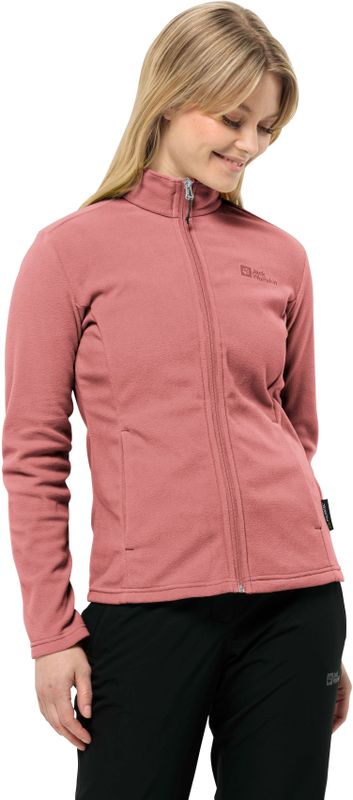 Jack Wolfskin - Fleecejack Taunus - Lichte Rekbare Ademende Midlayer - Kleur: Mineral Red