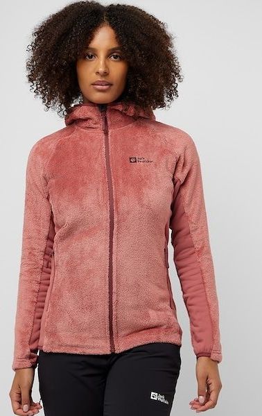 Jack Wolfskin - Rotwand Hooded Fz W - Fleece Jacket - Mineraal Rood