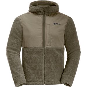Jack Wolfskin - FELSLICHT HOODED JKT - Fleecejack - Anis - 100% Polyester, Ademend, Warm