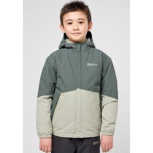 Jack Wolfskin - Blocky Jacket - Winterjack - Slate Green - Kinderen