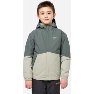 Jack Wolfskin - Blocky Jas - Waterdichte Kinderjas - Blauw - Gerecycled Materiaal