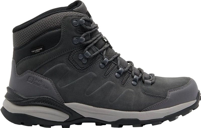 Jack Wolfskin - Refugio Texapore Mid - Wandelschoenen - Zwart - Suèdeleer