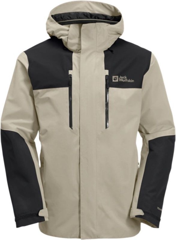 Jack Wolfskin - Jasper 2L - Hardshell Jas - Zwart - Ademend, Windwerend, Waterdicht
