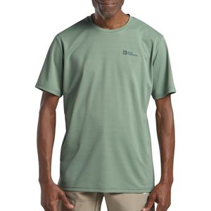 Jack Wolfskin - Delgami S/S - Sportshirt - Blauw - 100% Polyester