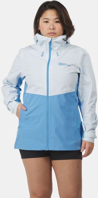 Jack Wolfskin - Weiltal 2L Hardshell Jas - Dames - Groen - 100% Gerecycled Polyester