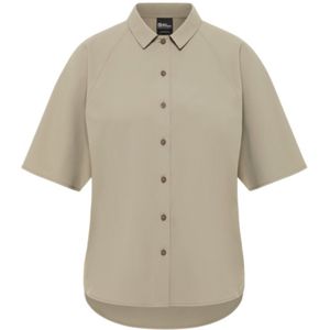Jack Wolfskin - Sierra Quest SS Shirt - Blouse - Ruitjes - Polyester - Geurwerend