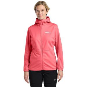 Jack Wolfskin FELDBERG HOODY W Dames Outdoorjas - sunset coral - XL