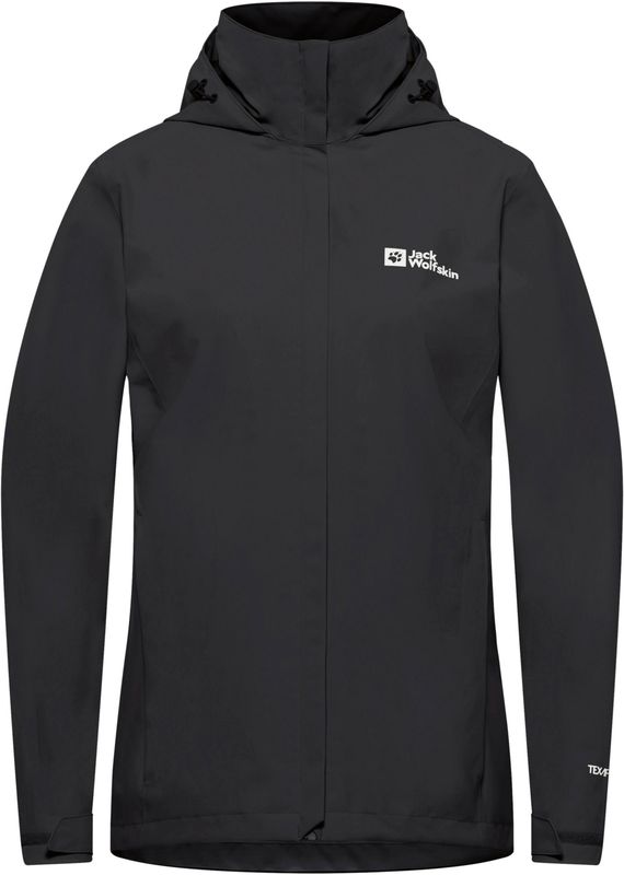 Jack Wolfskin - Trailtime 2L Jacket - Regenjas - Zwart - Waterdicht