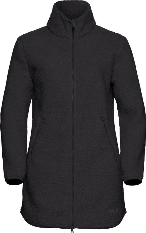 Jack Wolfskin - High Curl Coat - Fleecevest - Zwart