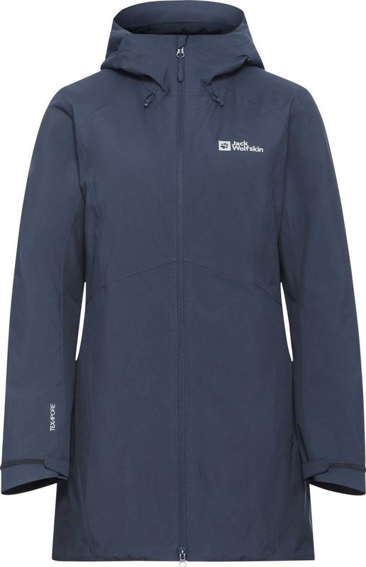 Jack Wolfskin - Heidelstein - Hardshell Jas - Blauw - Geïsoleerd - Dames