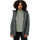 Jack Wolfskin - ROTWAND 3IN1 JKT W - Functioneel 3-in-1-jack - Slategreen