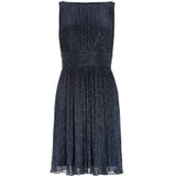 Cocktailjurk - Mélange - Gevoerde Zoom - Mouwloos - Glitterend - Knielengte