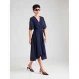 SWING - Cocktailjurk - Marine - Asymmetrische Zoom - V-hals - 3/4 Lengte