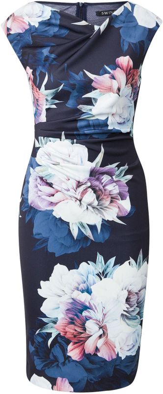 SWING - Kokerjurk - Blauw - Marine - Pastelblauw - Lila