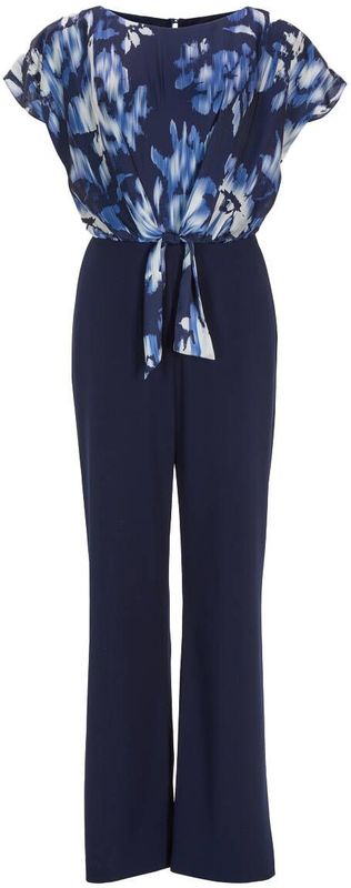 SWING Jumpsuit - Knoopdetail - Los Model - Ronde Hals