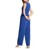 Swing - Jumpsuit - Blauw - Effen - Ronde Hals