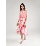 SWING - Jurk - Oranje - Amerikaanse Schouder - Mouwloos - Knielengte