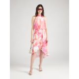 SWING - Jurk - Oranje - Amerikaanse Schouder - Mouwloos - Knielengte