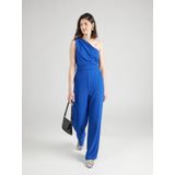 SWING - Jumpsuit - Koningsblauw - Crêpe - Getailleerd Model, Rug Rits, Zakken Aan De Zijkant