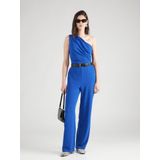 SWING - Jumpsuit - Koningsblauw - Crêpe - Getailleerd Model, Rug Rits, Zakken Aan De Zijkant