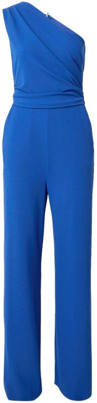 SWING - Jumpsuit - Koningsblauw - Crêpe - Getailleerd Model, Rug Rits, Zakken Aan De Zijkant