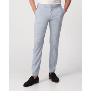 Drykorn - Sight - Chino - Blauw - Linnen, Polyester, Viscose, Elastaan