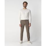 Drykorn - Ajend - Pantalon - Gemêleerd Bruin - 45% Polyamide, 33% Polyester, 15% Viscose, 7% Elastaan