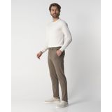 Drykorn - Ajend - Pantalon - Gemêleerd Bruin - 45% Polyamide, 33% Polyester, 15% Viscose, 7% Elastaan