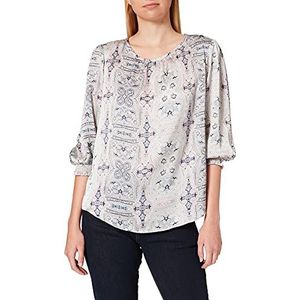 Prachtige dames Sun Printed satijnen blouse