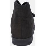 Belfort - Huisschoenen - Zwart - Textiel - Klittenbandsluiting