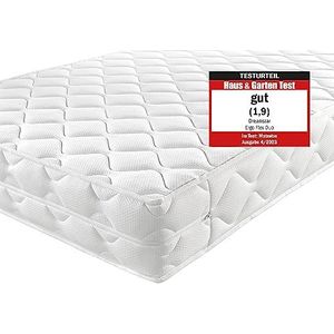 DREAMSTAR Ergo Flex Duo koudschuimmatras met 7 zones met testoordeel GOED (1,9), 16 cm hoog, Öko-Tex gecertificeerd, hardheidsgraad 2 en 3 (H2 en H3), made in EU, 180 x 200 cm