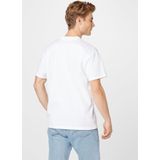 Carhartt WIP - American - T-shirt - Goud/Donkeroood/Wit - Jersey, Ronde Hals, Kwartmouw