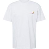 Carhartt WIP - American Script - Shirt - Goud Lichtgrijs Wijnrood