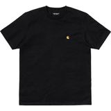 Carhartt WIP - Chase T-Shirt - Katoen - Zwart - Losse Pasvorm