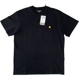 Carhartt WIP - Chase T-Shirt - Katoen - Zwart - Losse Pasvorm
